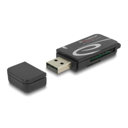 Delock 91602 Lecteur de carte Mini USB 2.0 + Chat IA & PDF | Fixfr