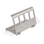 DeLOCK 86255 Keystone Metal Mounting 2 Port for DIN rail Fiche technique