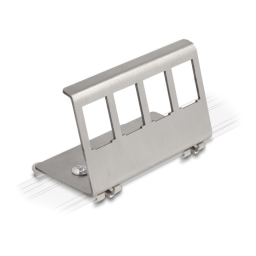 DeLOCK 86255 Keystone Metal Mounting 2 Port for DIN rail Fiche technique | Fixfr