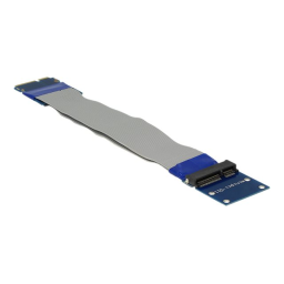 DeLOCK 65837 Extension Mini PCI Express / mSATA male > slot riser card Fiche technique | Fixfr