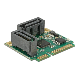 DeLOCK 95260 Mini PCIe I/O PCIe half size 2 x SATA 6 Gb/s Fiche technique | Fixfr