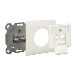 DeLOCK 86195 Modular Wall Outlet flush mount 2 Port Cat.6A LSA Fiche technique | Fixfr