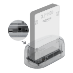 DeLOCK 64089 USB Type-C&trade; Docking Station for 1 x SATA HDD / SSD transparent Fiche technique