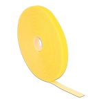 DeLOCK 18734 Velcro tape on roll L 3 m x W 13 mm yellow Fiche technique
