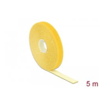 DeLOCK 18735 Velcro tape on roll L 5 m x W 13 mm yellow Fiche technique
