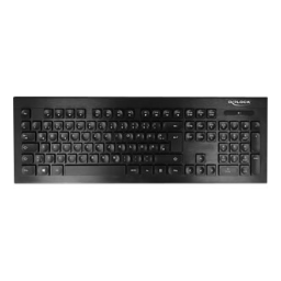 DeLOCK 12671 USB Keyboard 2.4 GHz wireless black (Water-Drop ) Fiche technique | Fixfr