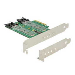 DeLOCK 89518 PCI Express Card > 3 x M.2 Slot – Low Profile Form Factor Fiche technique | Fixfr