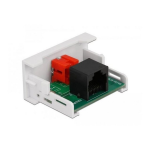 DeLOCK 81340 Easy 45 Module RCA female to RJ45 female port 22.5 x 45 mm Fiche technique