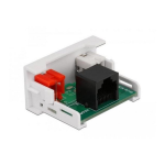 DeLOCK 81341 Easy 45 Module 2 x RCA female to RJ45 female port 22.5 x 45 mm Fiche technique