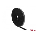 DeLOCK 18385 Velcro tape on roll L 10 m x W 15 mm black Fiche technique