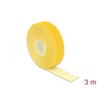 DeLOCK 18740 Velcro tape on roll L 10 m x W 20 mm yellow Fiche technique