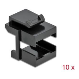 DeLOCK 86806 Keystone cover black for fibre couplers 10 pieces Fiche technique | Fixfr