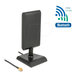 DeLOCK 89590 WLAN 802.11 ac/a/h/b/g/n Antenna RP-SMA plug 6 - 9 dBi directional Fiche technique | Fixfr