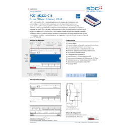 SBC PCD1.G5010-A20 L-Series RIO 12DI, 4Rel, 12AI, 8AO Fiche technique | Fixfr