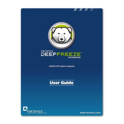FARONICS DEEP FREEZE SERVER ENTERPRISE Manuel utilisateur | Fixfr