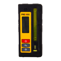 Prexiso PLR50 LINE LASER RECEIVER FOR RED AND GREEN LASERS Manuel utilisateur | Fixfr