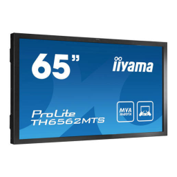 iiyama PROLITE LH6562S Manuel utilisateur | Fixfr