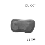 Quigg GT-SMC-04 Shiatsu Massage Cushion Manuel utilisateur