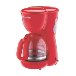 Moulinex FG100500 cafetiere noveo rouge Manuel utilisateur | Fixfr