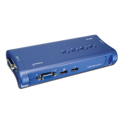 Trendnet TK-407K 4-Port USB KVM Switch Kit Fiche technique | Fixfr
