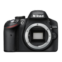 Nikon D3200 Manuel utilisateur | Fixfr