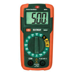 Extech MN10 Multimètre de poche: Notice IA + PDF | Fixfr