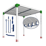 Pylex 12073 Pergola Shutters Hardware Kit Mode d'emploi