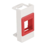 DeLOCK 81355 Easy 45 Module Keystone Holder 22.5 x 45 mm, white / red Fiche technique