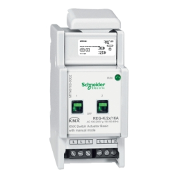 Schneider Electric KNX- Actionneur de commutation Basic REG-K 8x16A Mode d'emploi | Fixfr