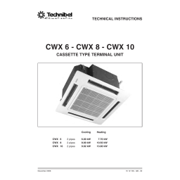 TECHNIBEL 387106955 UnitÃ©s terminales type cassette Manuel utilisateur | Fixfr