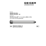 GEIGER SOLIDline Easy-ZIP Mode d'emploi