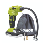 Sun Joe 24V-AJC-MAX Cordless Portable Air Compressor Kit Manuel du propri&eacute;taire