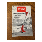 Toro 900 Electric Trimmer Manuel utilisateur