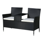 Outsunny 867-027BN Patio Wicker Conversation Furniture Set Mode d'emploi