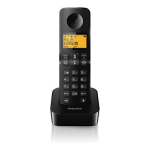 Philips D2601B/01 T&eacute;l&eacute;phone fixe sans fil Guide de d&eacute;marrage rapide