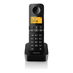 Philips D2601B/01 Téléphone fixe sans fil Manuel utilisateur | Fixfr