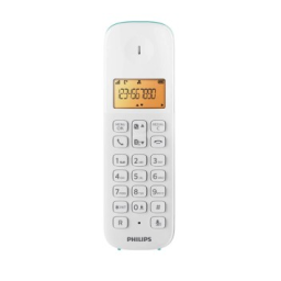 Philips D1601T/34 Téléphone fixe sans fil Manuel utilisateur | Fixfr