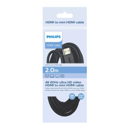 Philips SWV5420/10 Câble HDMI vers mini-HDMI Manuel utilisateur | Fixfr