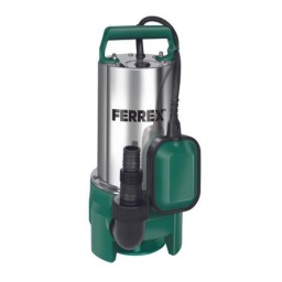 Ferrex F-SP 1135-2 Dirt Water Pump Mode d'emploi | Fixfr