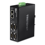 Trendnet TI-M42 4-Port Industrial Modbus Gateway Fiche technique