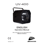 JB systems UV-400 Manuel utilisateur