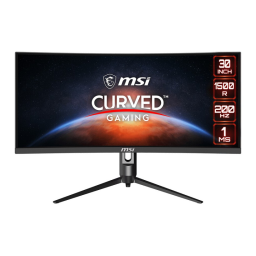 MSI Optix MAG301CR2 MONITOR Manuel du propriétaire | Fixfr