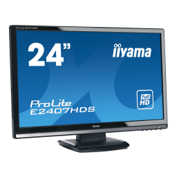 iiyama PROLITE E2407HDS-1 Manuel utilisateur | Fixfr