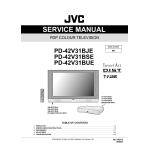 JVC PD-42V31BUE Manuel utilisateur