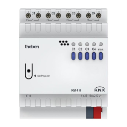 THEBEN RM 4 I KNX Fiche technique | Fixfr