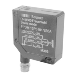 Baumer FPDM 12P3401 Retro-reflective sensor Fiche technique | Fixfr