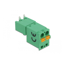 DeLOCK 66505 Terminal block set for PCB 2 pin 5.08 mm pitch horizontal Fiche technique | Fixfr