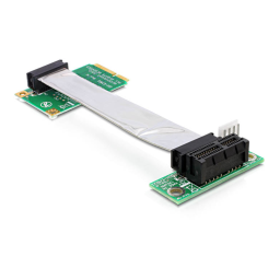 DeLOCK 41851 Riser Card Mini PCI Express > PCI Express x1 right insertion Fiche technique | Fixfr