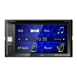 JVC KW-V255DBT 2DIN, CD/DVD/USB Multimedia system Manuel utilisateur | Fixfr