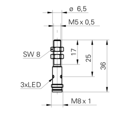 Baumer IFRM 05P35A3/S35L Inductive proximity switch Fiche technique | Fixfr